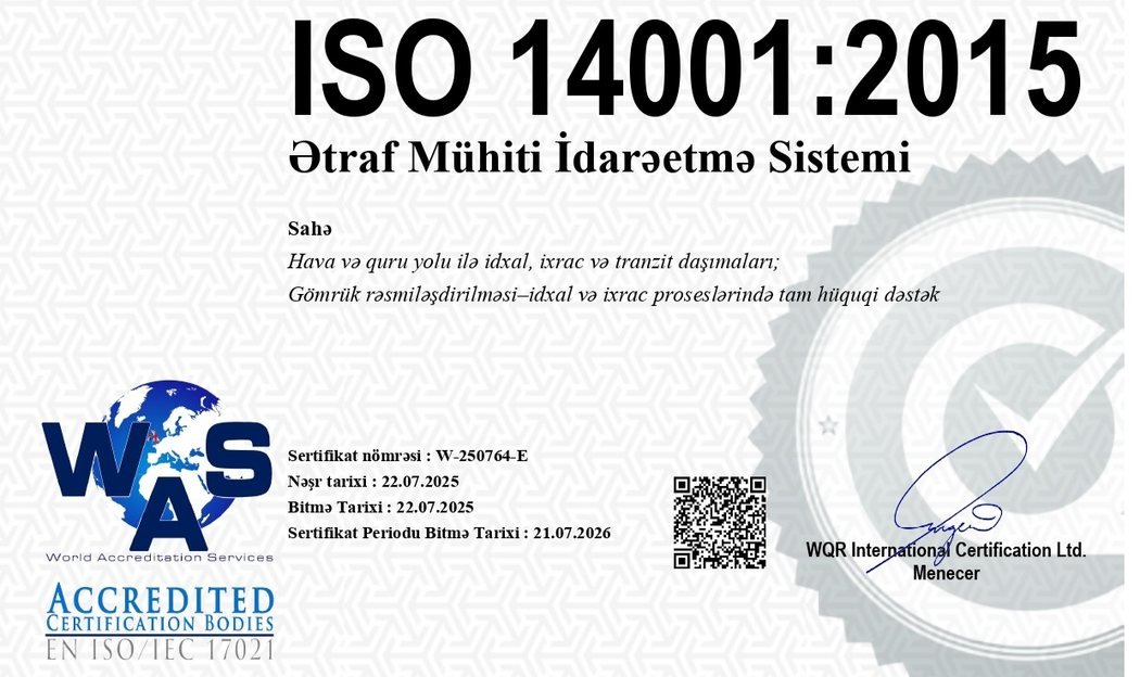 ISO 14001: Logistika Sektorunda Ekoloji İdarəetmə